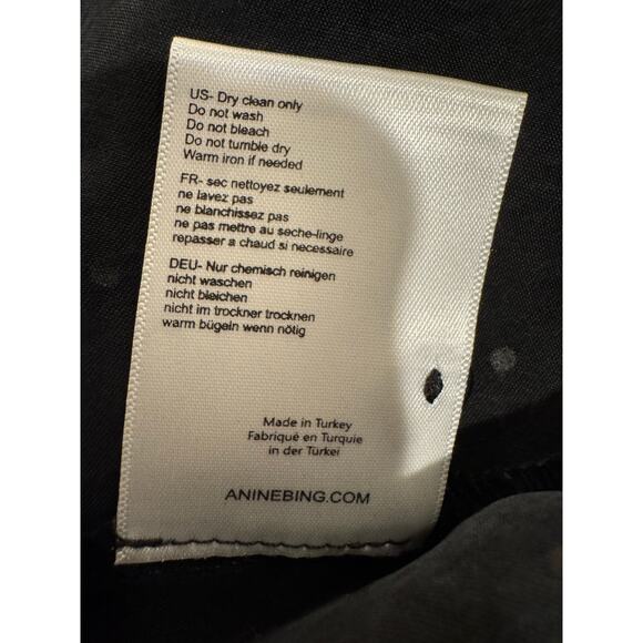 Anine Bing NWT Midnight Rhinestone Studded Long Sleeve Mini Dress Small - Picture 10 of 10